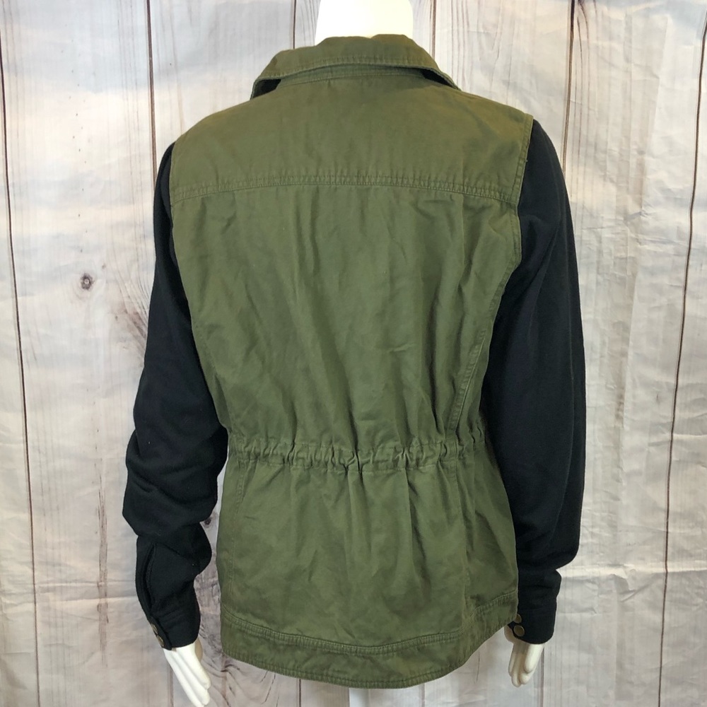 Torrid Army Green Moto Jacket Sz 0 - Picture 2 of 6